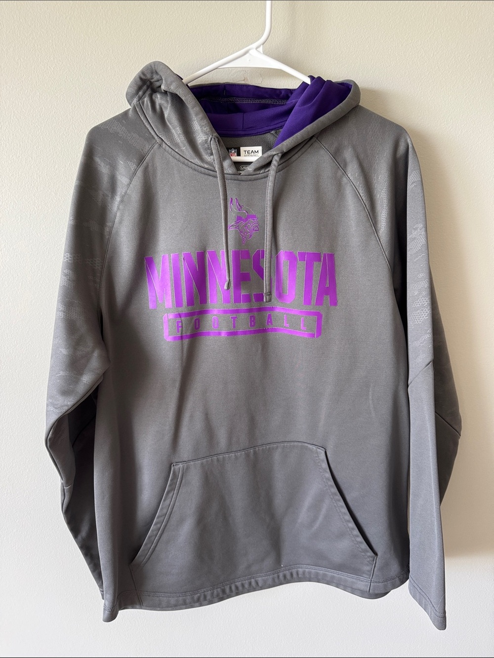 Minnesota Football Gray & Purple Pullover Hoodie